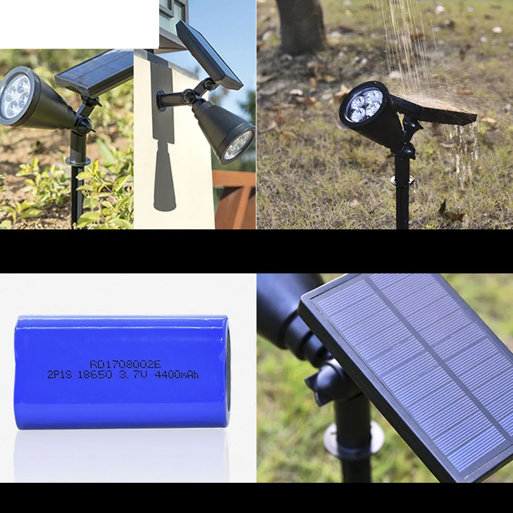 

Solar Spotlight Flood Lights Outdoor Garden Lawn Yard Wall Lamp Led Ip65 Waterproof 90 Degree Rotatable Panel