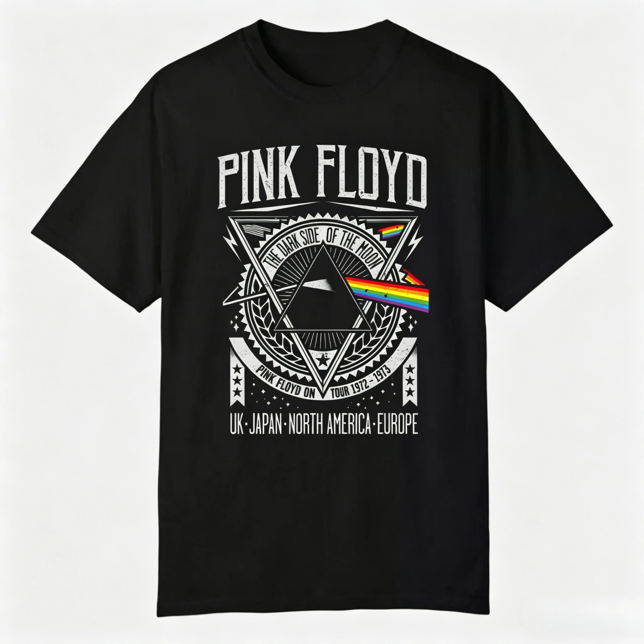 Pink Floyd Plain Tees Men's Clothing Women's Streetwear Graphic T-Shirt Quality Summer Short Sleeve Funny Printed Cotton T Shirt