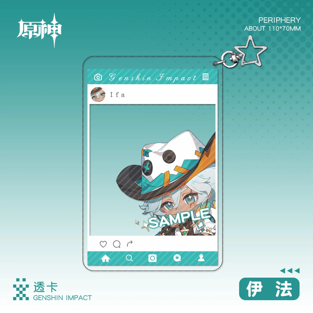 11cm gra Genshin Impact Escoffier Varesa Ifa przebranie na karnawał akrylowy breloczek brelok wisiorek Prop akcesoria świąteczny prezent