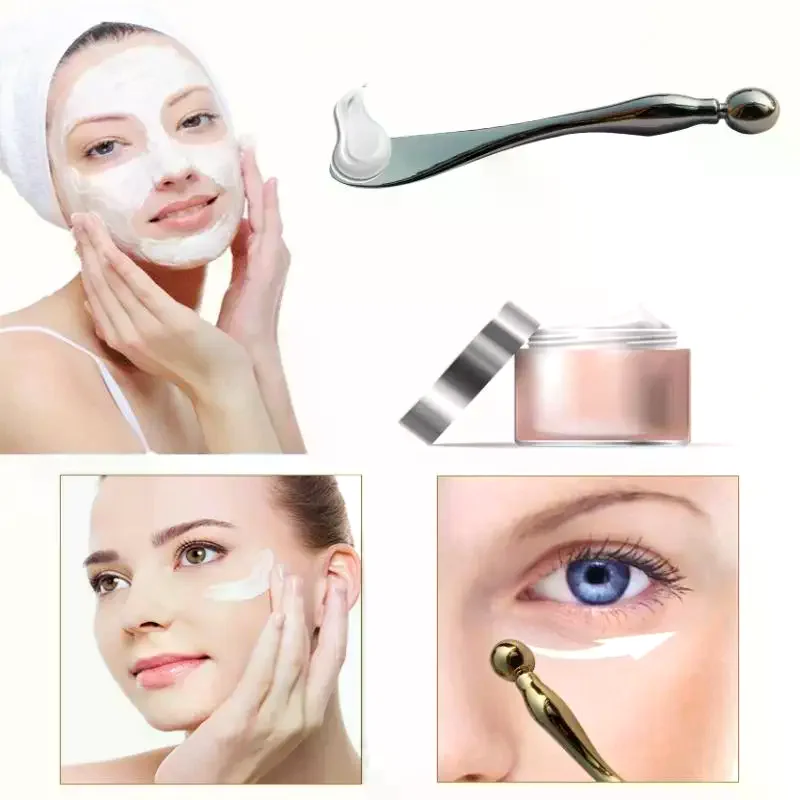 Mini masajeador de ojos, crema de ojos portátil, palo de masaje, alivio de la fatiga antiarrugas, bolsa para eliminar los ojos, herramientas para el cuidado de los ojos en círculo oscuro