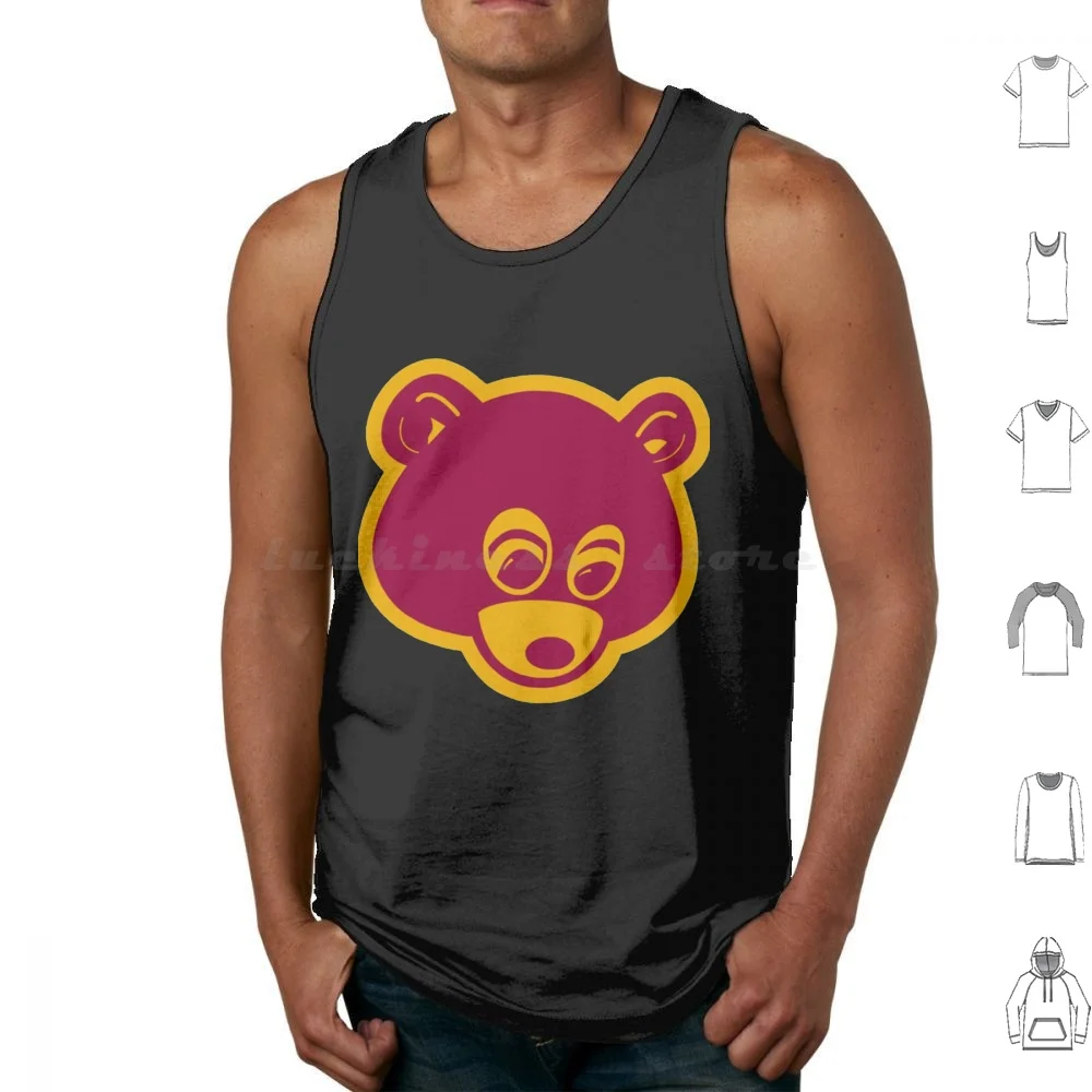 Dropout Bear Tank Tops Vest Sleeveless Kanye Kanye West My Beautiful Dark Twisted Fantasy Rap Mbdtf Rapper Hip Hop Ye Fantasy