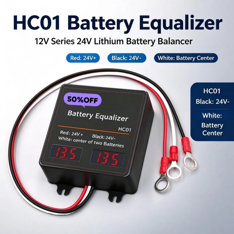HC01 Battery Equalizer Lead Acid Batteries Voltage Controller Lead Acid Charger Regulator Serial 2S Active Balancer