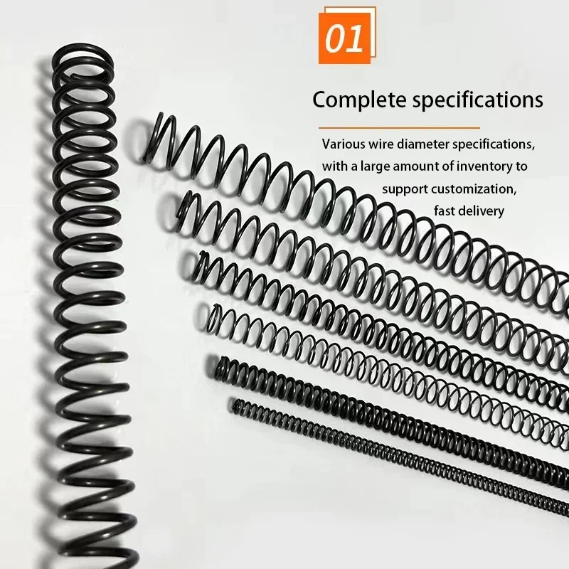 65Mn Spring Steel Spiral Coil Rotor Compression Spring, Wire Diameter: 3.5mm/4.0mm, Outer Diameter: 25-70mm, Length: 150mm-500mm