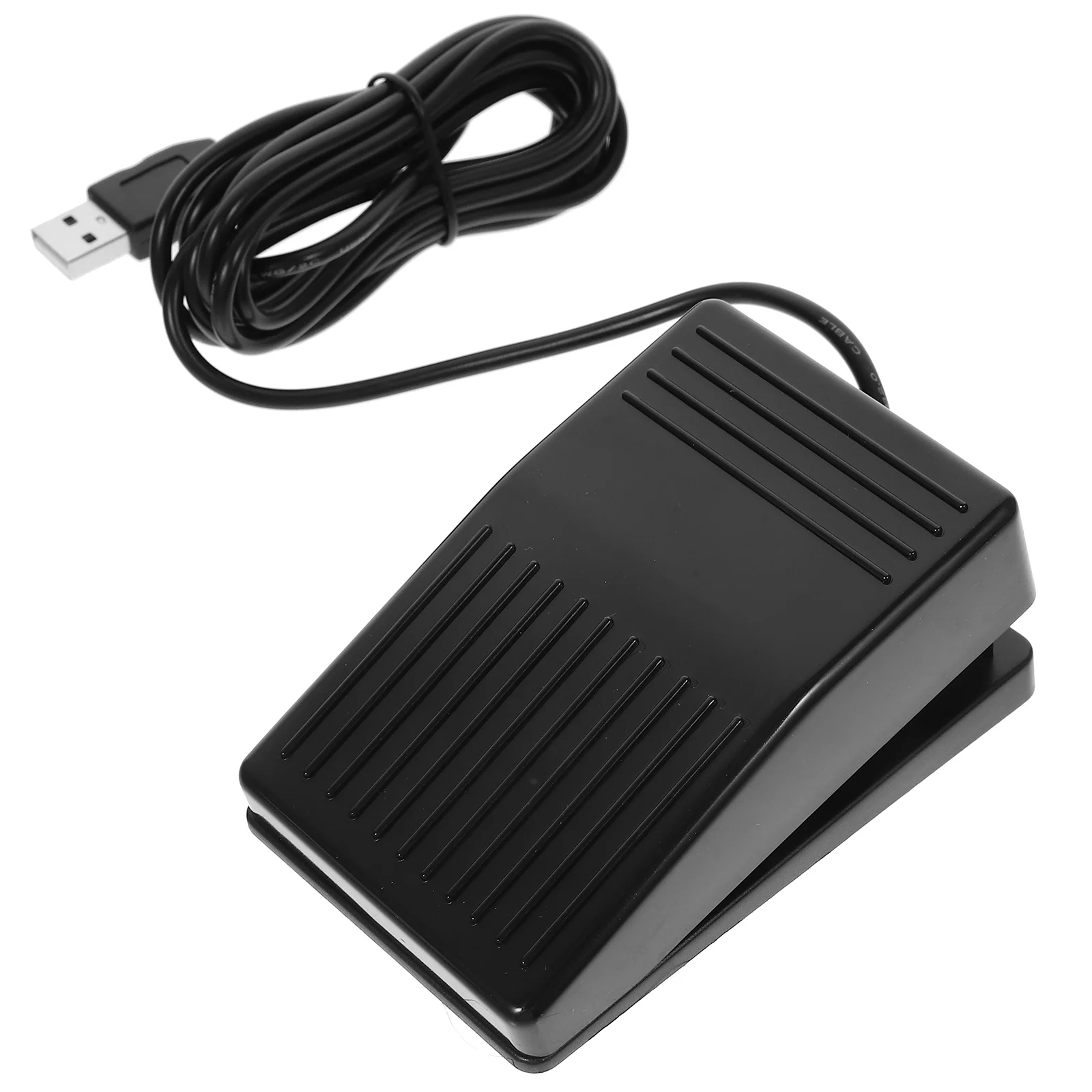 

Heavy Duty USB Foot Switch Pedal Controller Single Black Momentary Footswitch for PC Gaming Hospital Test Instrument Control