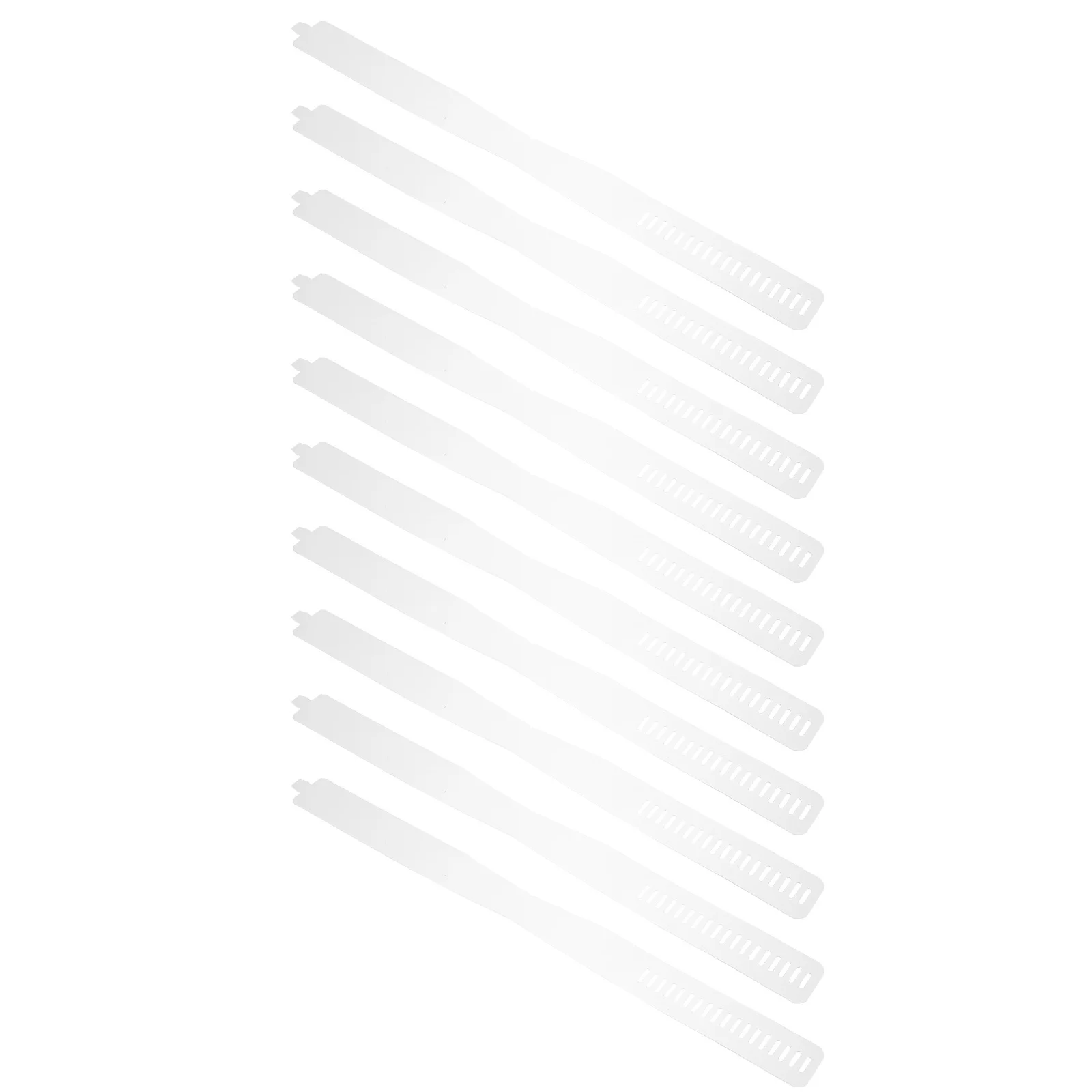 100 Buah Alat Pengikat Plastik Transparan Dapat Disesuaikan untuk Strip Kerah Blus Perlengkapan Pengikat Kerah Tahan Lama