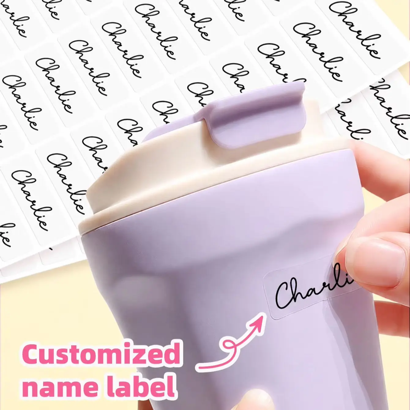 1-240PCS Custom Personalized Name Stickers for Shelves, Pencil Cases, Lunch Boxes, Suitcasesc & Changing Rooms Labels