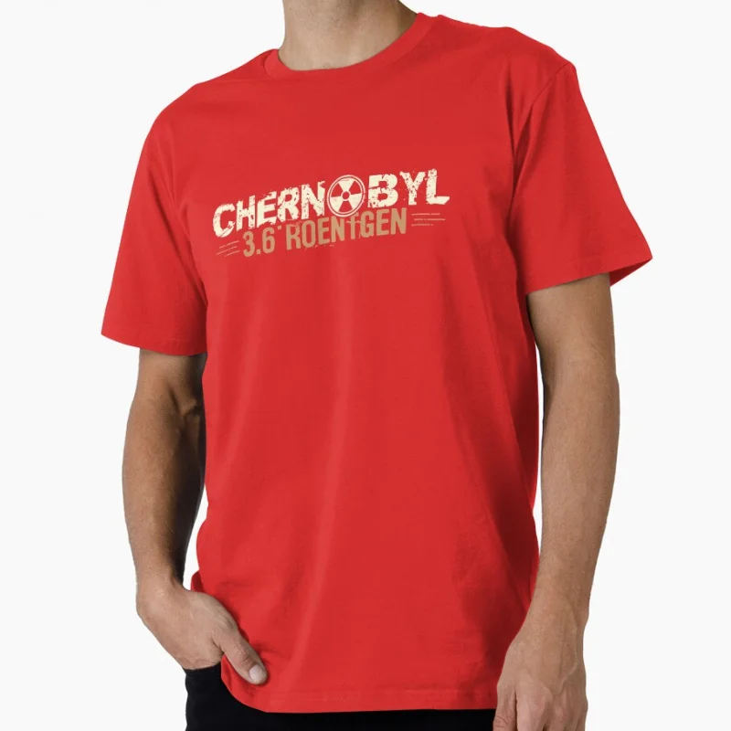 Chernobyl zone 3.6 roentgen radiation Retro gift t shirt for man Vintage Pripyat Graphic Clothes 100% cotton Men's All size S-6X