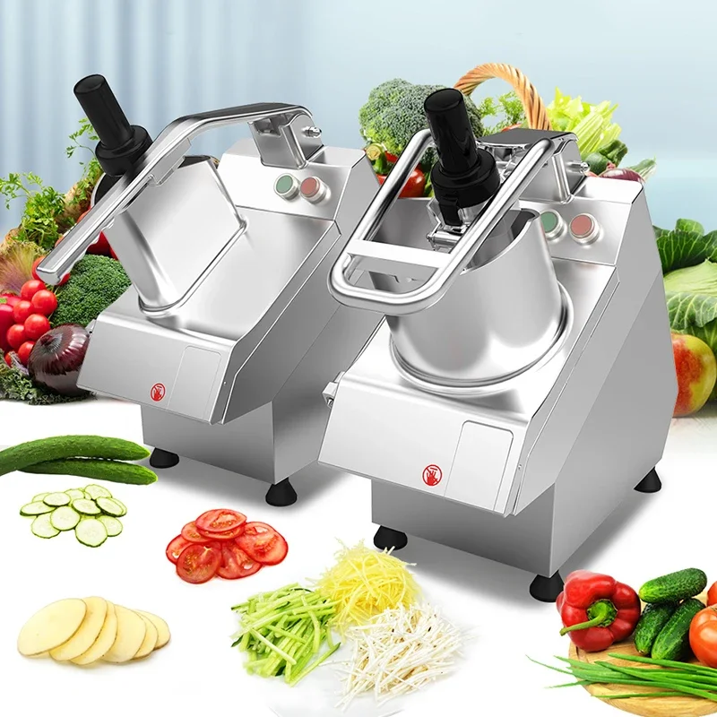 Commercial Stainless Steel Vegetable Cutter 27 Blades Optional 200-250KG/H Potato Slicer For Canteen Hotel Kitchen