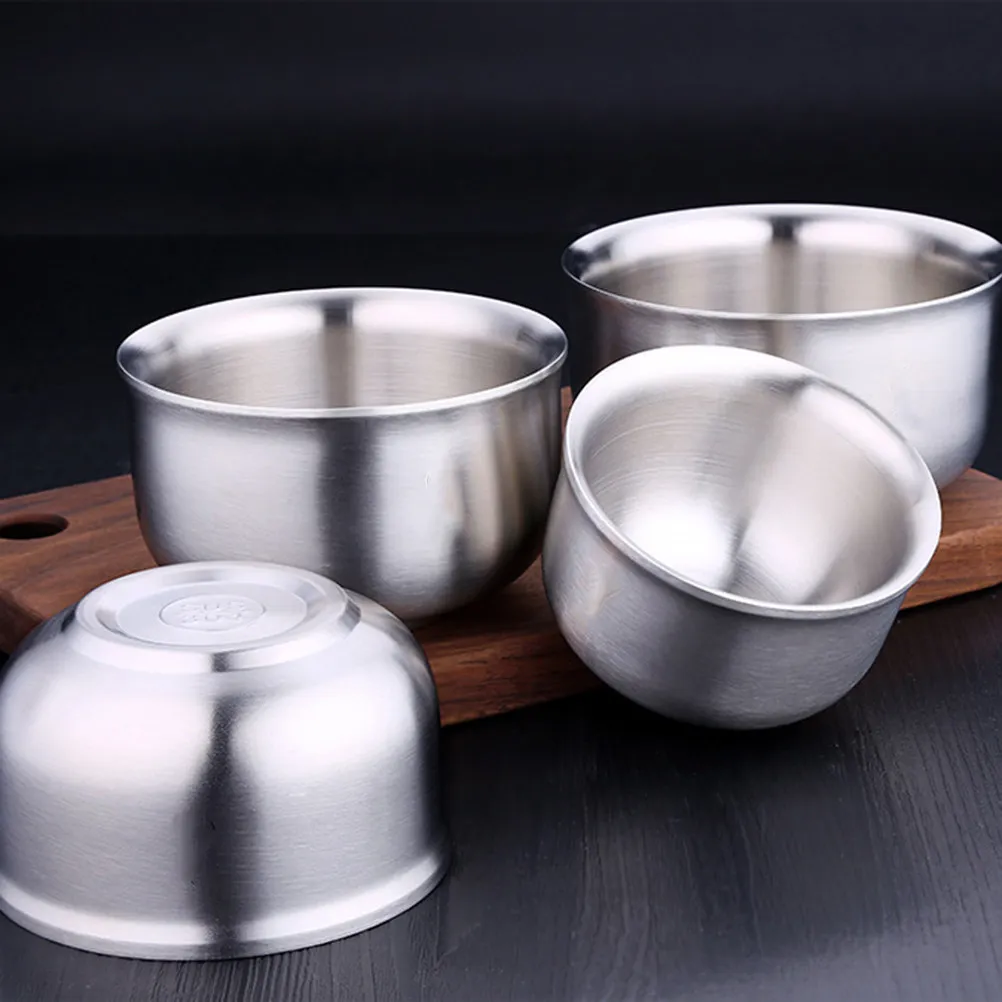 1 unidad de recipiente de acero inoxidable 304 de doble pared con aislamiento, resistente al calor, para fideos, sopa, pasta, arroz, portátil y ligero para cocina