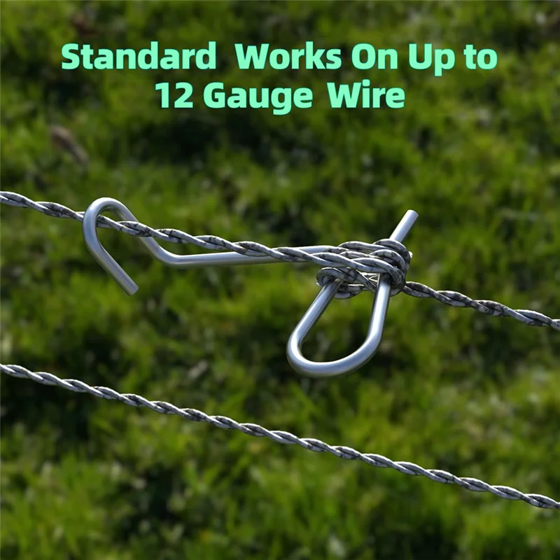 AT43-لشد سياج الأسلاك 20 قطعة 1/4In سياج لشد الأسلاك لتركيب سياج حديقة المزرعة الشائكة