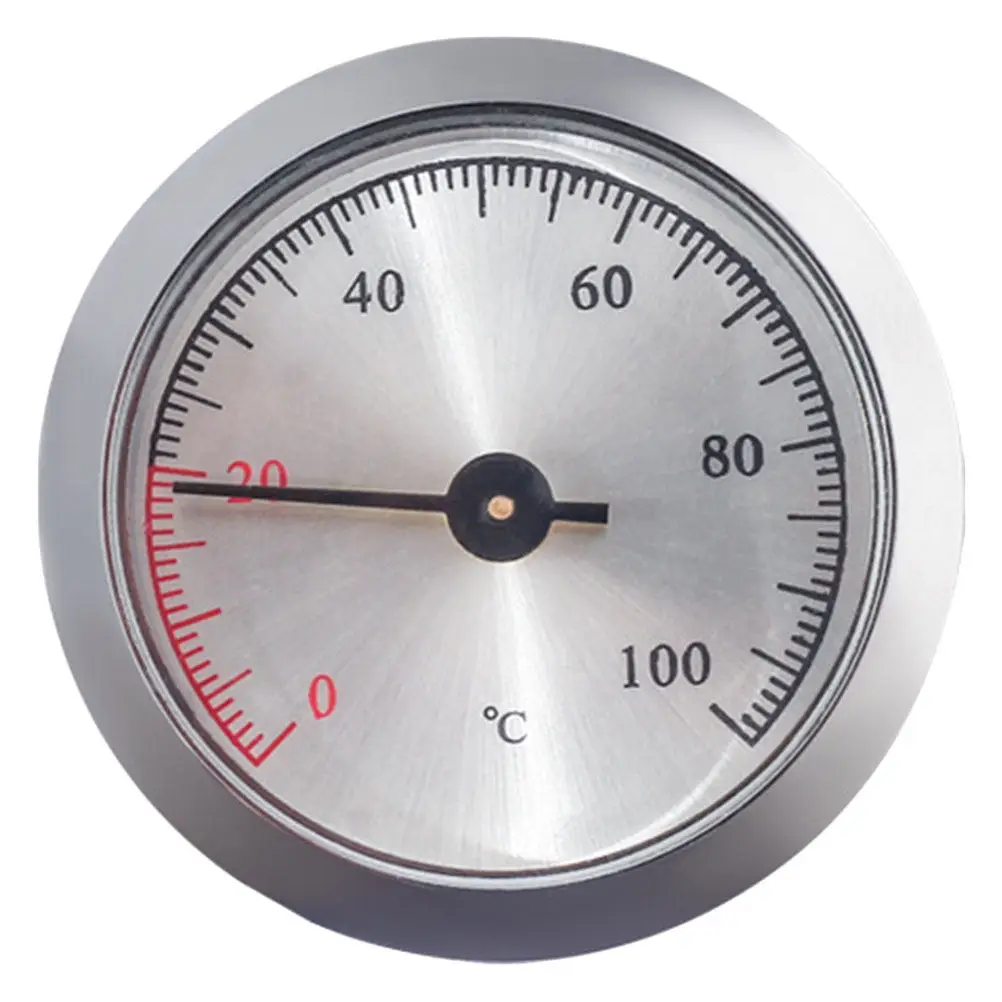 Metal Mini Pointer Thermometer Cigar Box Home Temperature Gauge Mechanical Movement For Guitar Player Inlaid Installed