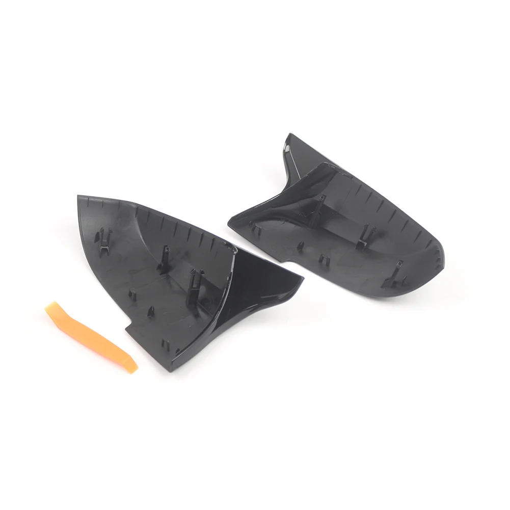 For BMW F20 to F36 Wing Mirror Cover Cap Set 2x ABS Rearview Mirror Housing Compatible with 1 2 3 4 Series X1 E84 I01