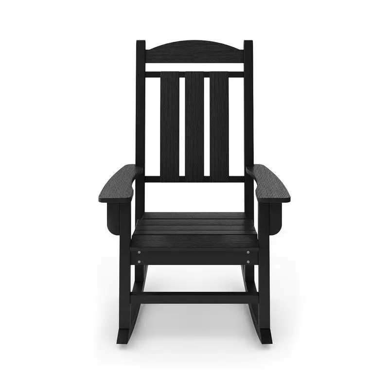 Classic HDPE Porch Rocker - Comfortable Chair for Patio, Garden, and Relaxation
