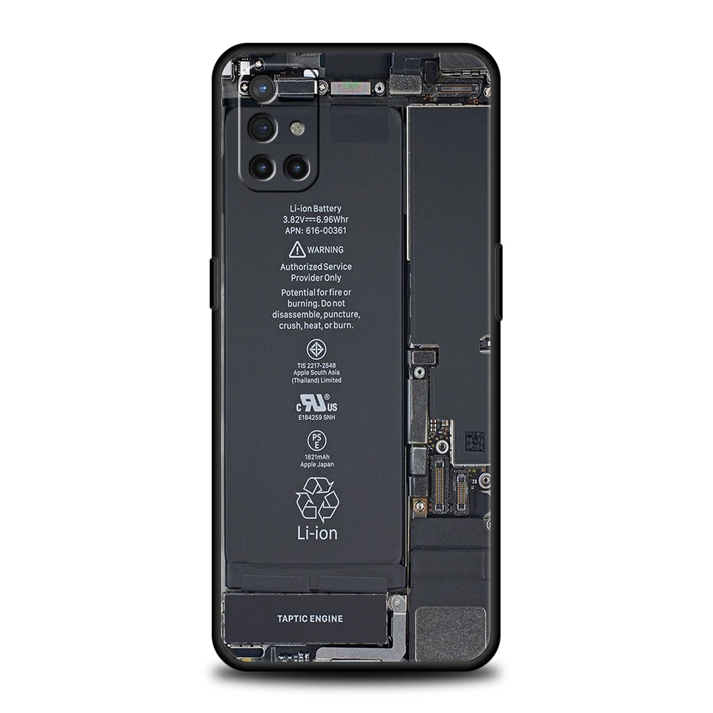 Inside Circuit Board Phone Case for Oneplus 11 10T Nord N100 N10 10 7 8 9 9R 7T 8T N200 CE 2 9RT Pro 5G Silicone Cover Shell Bag