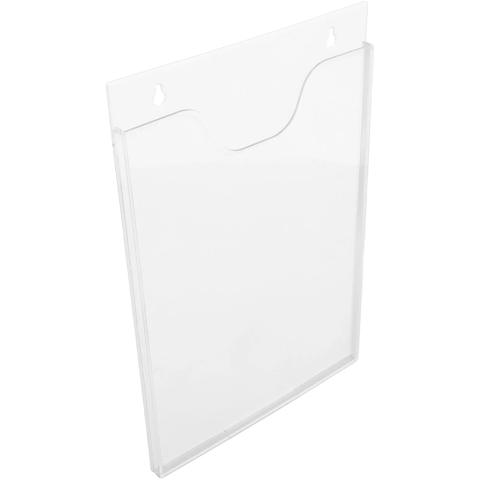 

A4 White Acrylic Brochure Holder Display Stand Rack for Flyers Clear Pamphlet Literature Organizer Document Stand