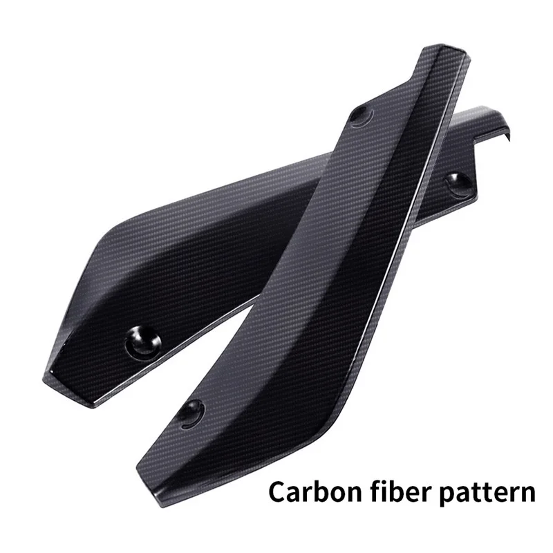 Diffuseur de lèvre de pare-chocs arrière de voiture universel, ABS en Fiber de carbone noir, Kit de protection de carrosserie extérieure, accessoires de garniture de mise à niveau