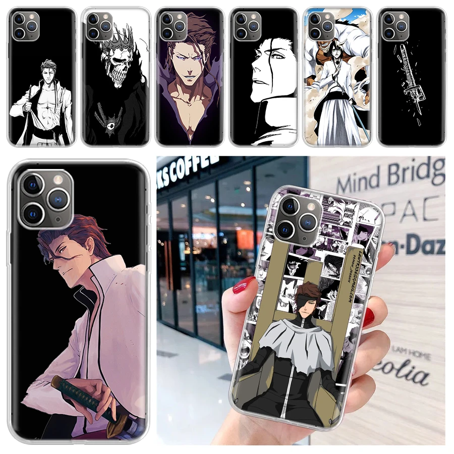 Bleach Aizen Sousuke Soft Phone Case for iPhone 16 15 14 Plus 13 12 Mini 11 Pro Max 7 + Apple XS X SE 2020 8 Cover Shell for iPh