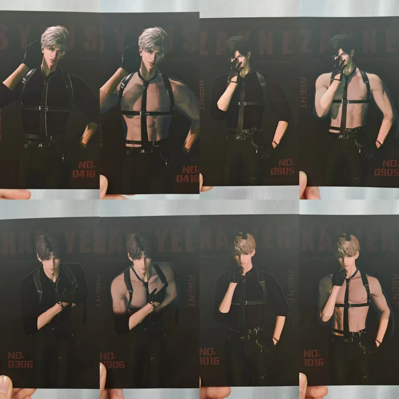

Anime Love and Deepspace Sylus Rafayel Zayne Xavier Cosplay Game Ornament Postcard Xmas Gift Temperature Sensor Card Accessories