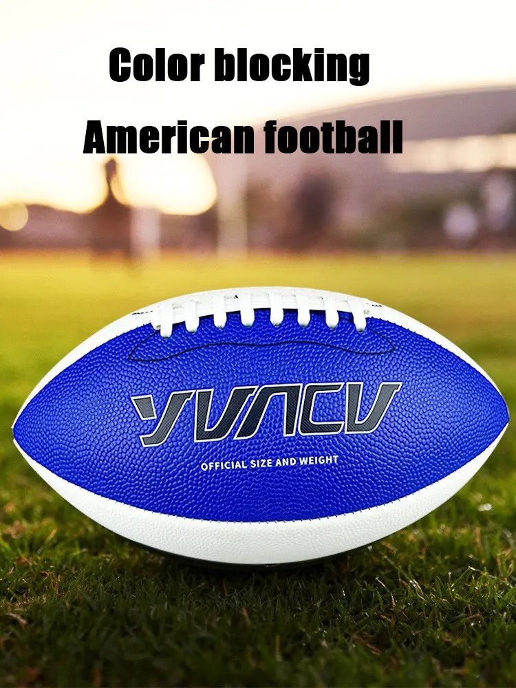 

Американский футбол красный, белый, синий контрастный тренировочный мяч для американского футбола для взрослых 9. # мяч Молодежный 6 # мяч Дети 3. # б