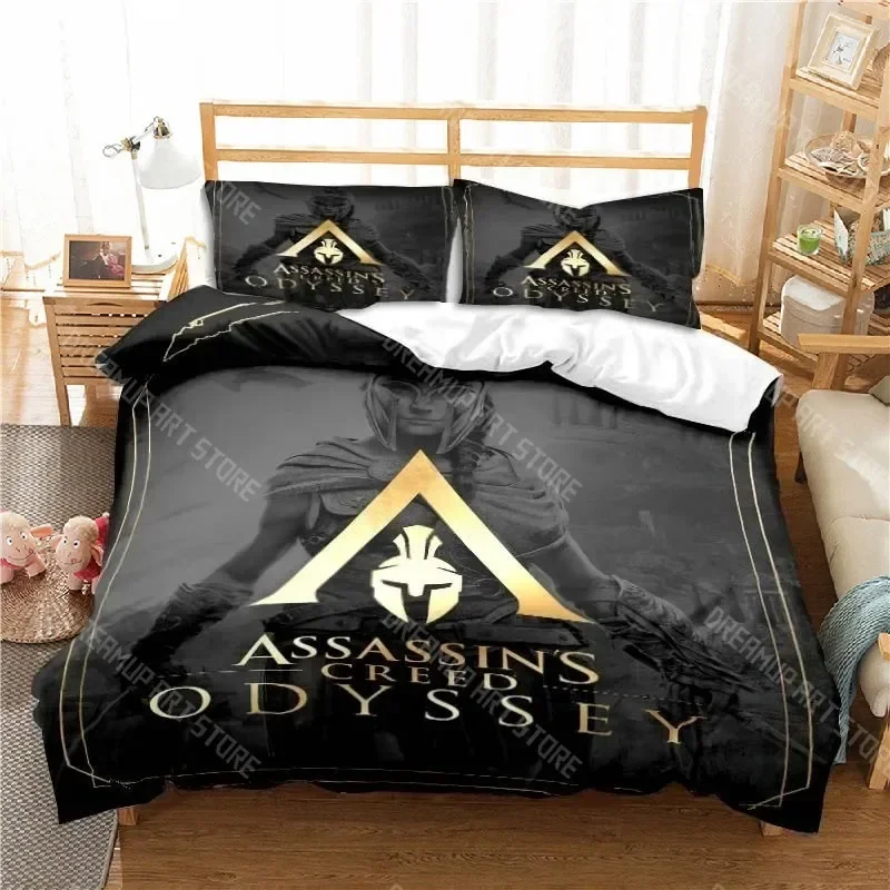 

3D Print Fashion Game A-Assassins Creed Bedding Set Boys Girls Twin Queen King Size Duvet Cover Pillowcase Bed boys Adult