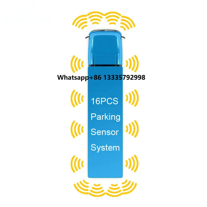 

Long Distance Ranging Ultrasonic Sensor Car Bus Truck Parking Radar Light System Safety Driving Monitoring Systems