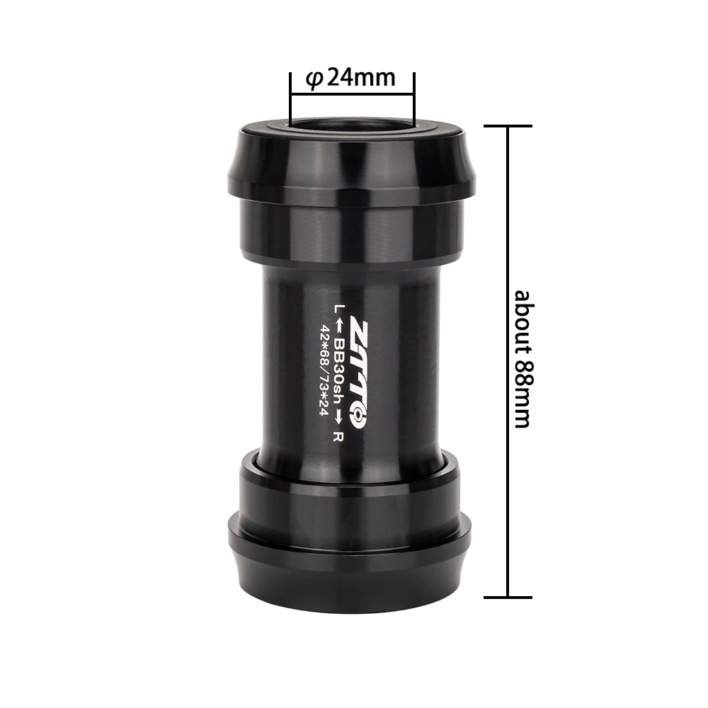 ZTTO MTB Bike Press Fit Bottom Bracket Axle BB30sh 24 Road Bicycle BB Press Fit 24mm For 68 73mm Crankset Chainset