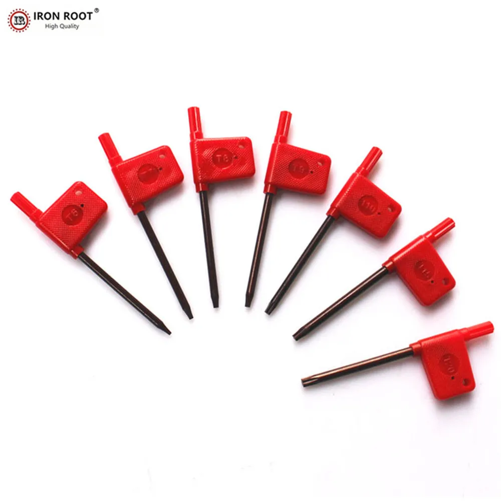 

IRON ROOT Mini Flag Wrench, Torx Socket Head Screwdriver,T10, T15, T20, T25 CNC Turning And Milling Tool Accessories