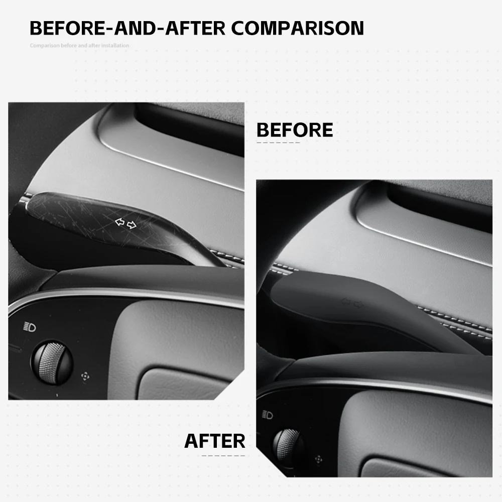 

For Tesla Model Y Juniper 2025 Silicone Steering Wheel Lever Cover Gear Shift Cover Steering Rod Sleeve Interior Accessories