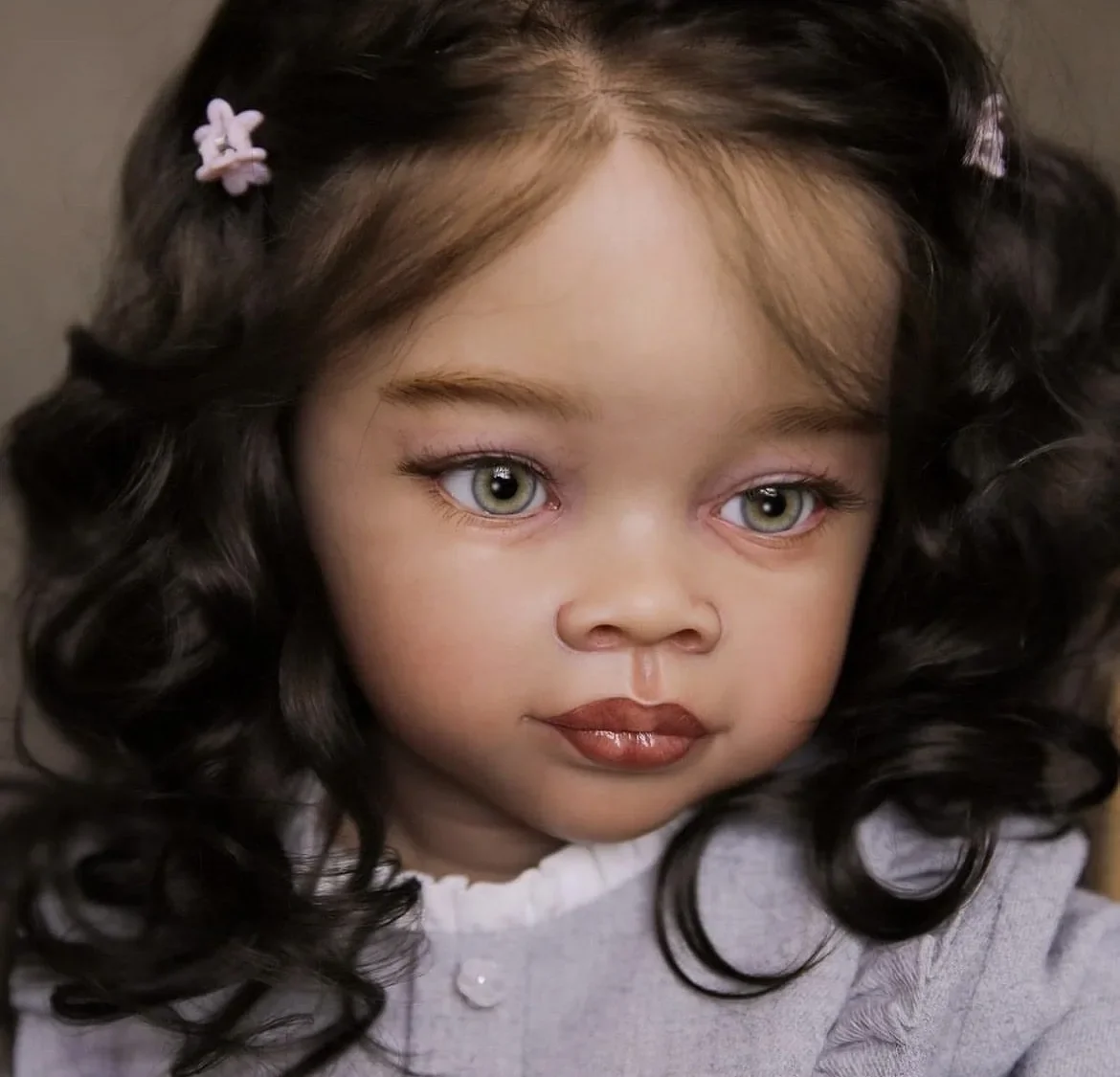 

SINO-BB Customized 28inch Reborn Baby Meili Already Finished Doll With Hand-Rooted Hair With one Dress