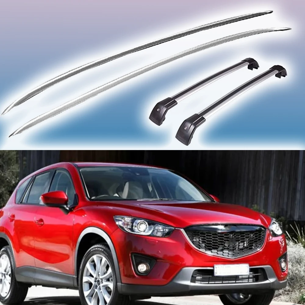 4Pcs Roof Rail Racks Holder Crossbars Crossbar Fits for Mazda CX-5 CX5 2012-2016 car accessories