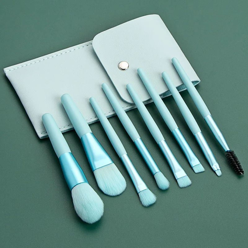 Mini Reis Draagbare Zachte Make-Up Borstels Set Oogschaduw Foundation Poeder Wimper Lip Concealer Blush Make-Up Borstel Set