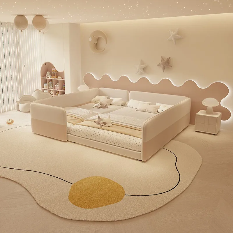 

Floor Guardrail Bedroom Beds Children Full Size 180x200cm Kids Room Bed Frames Family Adults Queen Luxury Fancy Home Furniture
