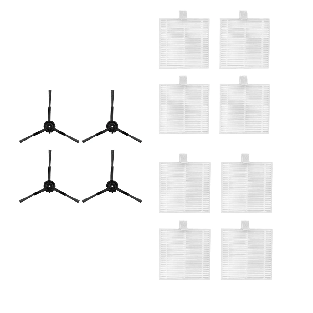 Side Brush*4+Hepa Filter*8/ Mop Cloth *8 /Dust Bag*4 for AIRROBO T20+ Sweeping Robot Cleaning Accessories Kits