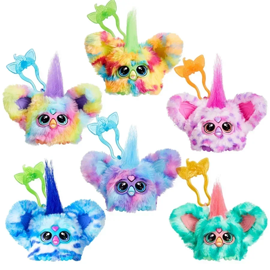 Hasbro Furby Furblets Electric Stuffed Plush Animal Pets Collect Interactive Doll Toy Cute Bag Pendants Children Birthday Gifts