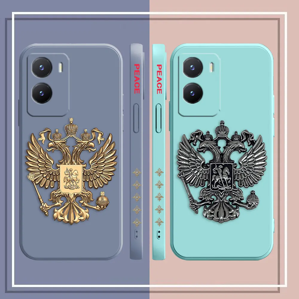 Russian Double-headed Eagle Logo Phone Case For VIVO Z1 Y20 Y21 Y22S Y31 Y55 Y35 Y51 Y51S Y53S Y72 Y75 Y76 Y77 Y81 Y85 Y93 Case