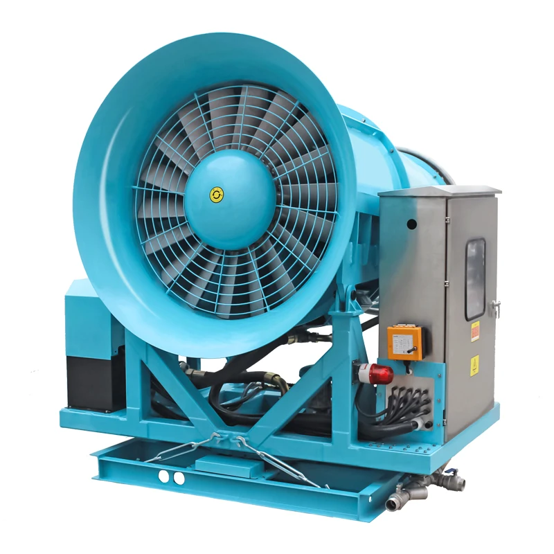 Máquina de canhão para uso industrial, supressão de poeira de alto desempenho