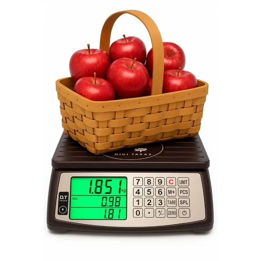 Computing Scale, Commercial Food Scale, Counting Function,66lb 30kg,1g, Rechargeable, Waterproof Design, Stainless Steel Keys,La