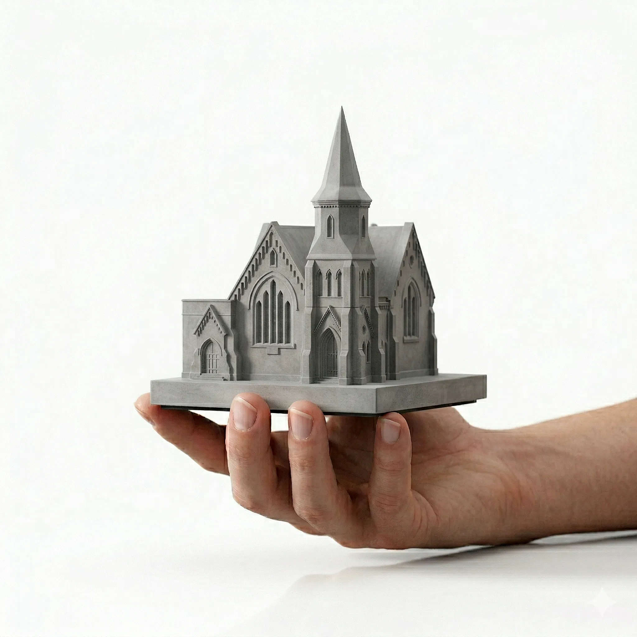 

Shanghai New Tianantang cement classic architectural model home decoration office desktop concrete ornament