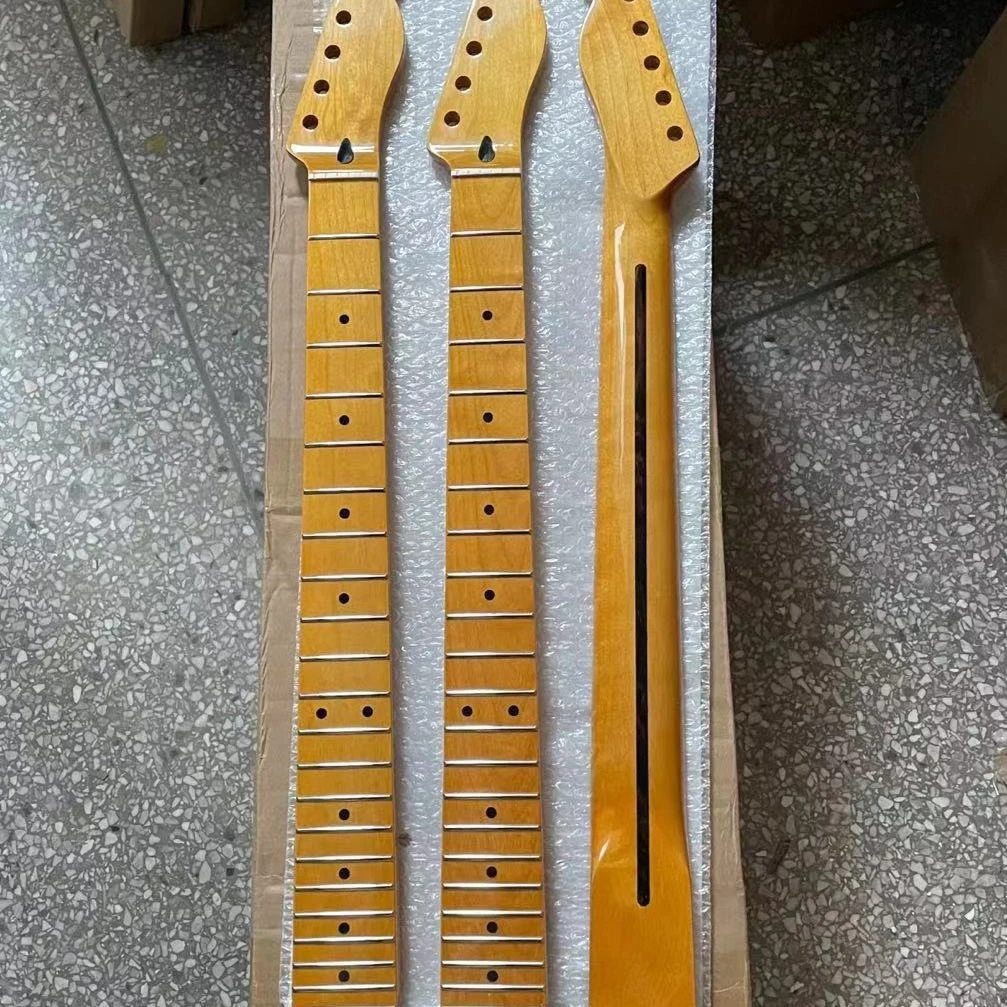 

Yellow Electric Guitar Bright Neck Maple Electric Guitar Handle DIY Guitar Accessories