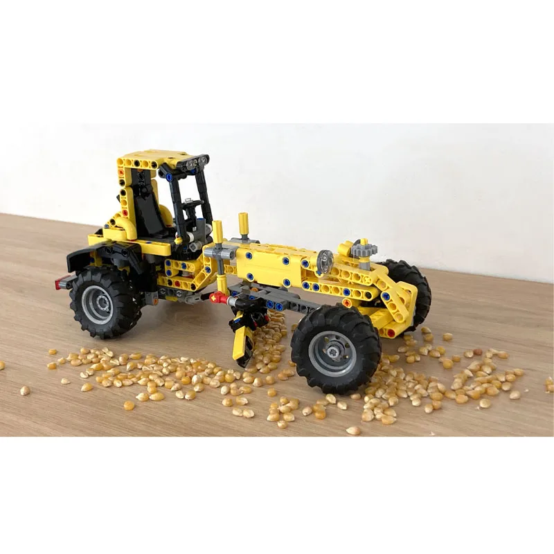 MOC-92099 City Road Leveling Truck Building Block Model 444 Parts Creative Boys Children's Birthday Christmas Toy Gift