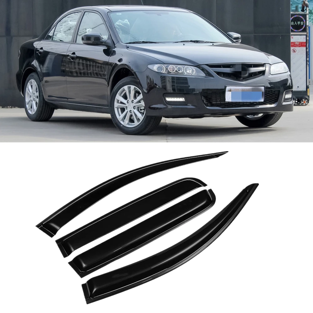 For Mazda 6 2003-2009 2010 2011 2012 2013 2014 2015 Sedan Window Visor Wind Rain Sun Smoke Guard Deflector Vent Shade Raincoat