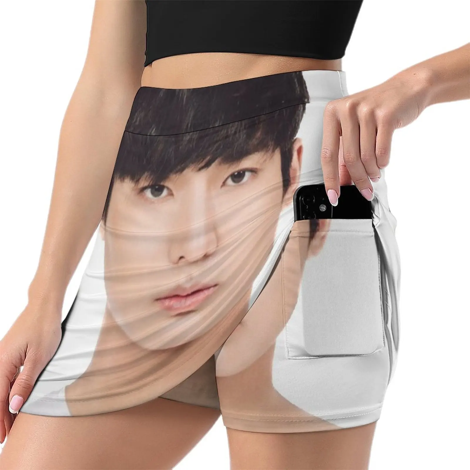 Adachi Yuto of Pentagon! Cute K-Pop Sticker! Mini Skirt Summer women's clothing skirts for women 2025