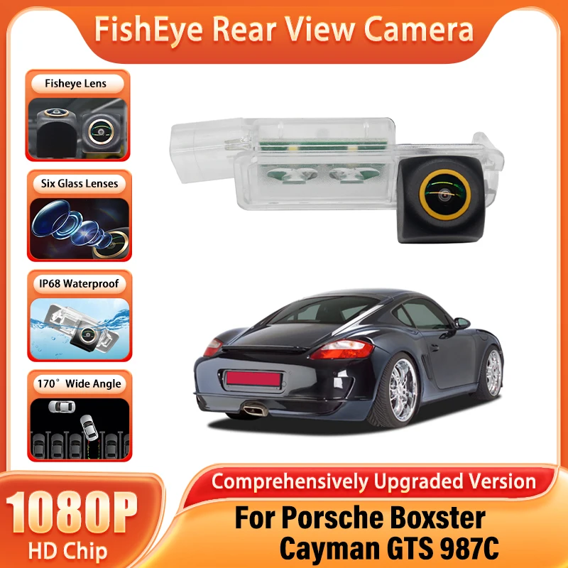 

Для Porsche Boxster Cayman GTS 987C 987-2 981 HD CCD Автомобильная камера заднего вида для парковки заднего вида с ночным видением Золотая