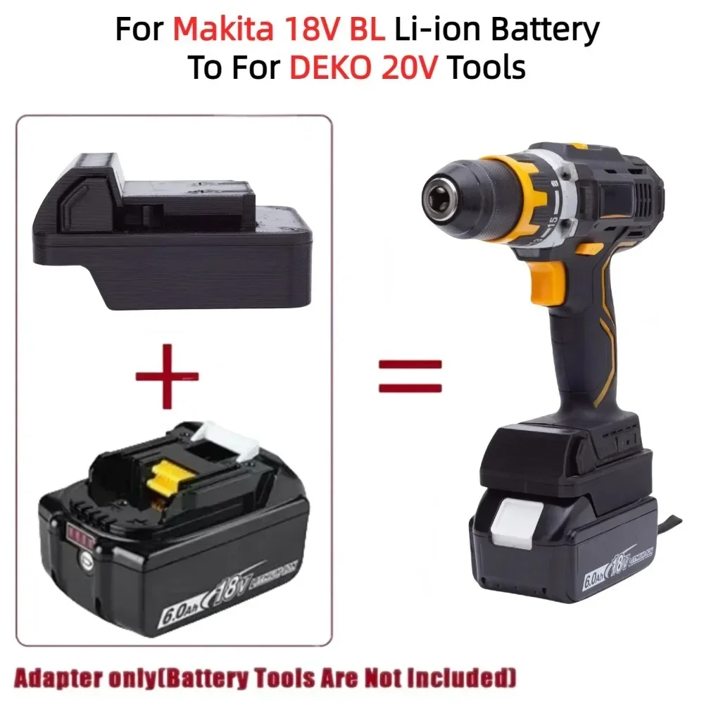 

Battery Adapter/Converter for Makita 18V LXT BL Series Battery To DEKO 20V Series Electric Tool(excluding Tools and Batteries)