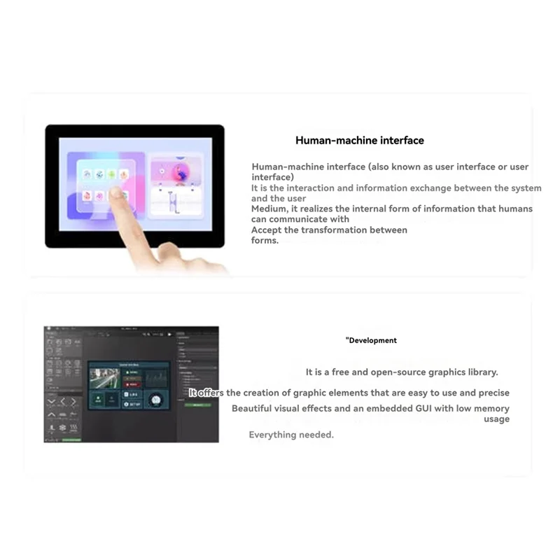 A99E-ESP32 S3 5 Inch LCD Development Board 1024X600 Captive Touchscreen Display LVGL HMI Sensor CAN RS485