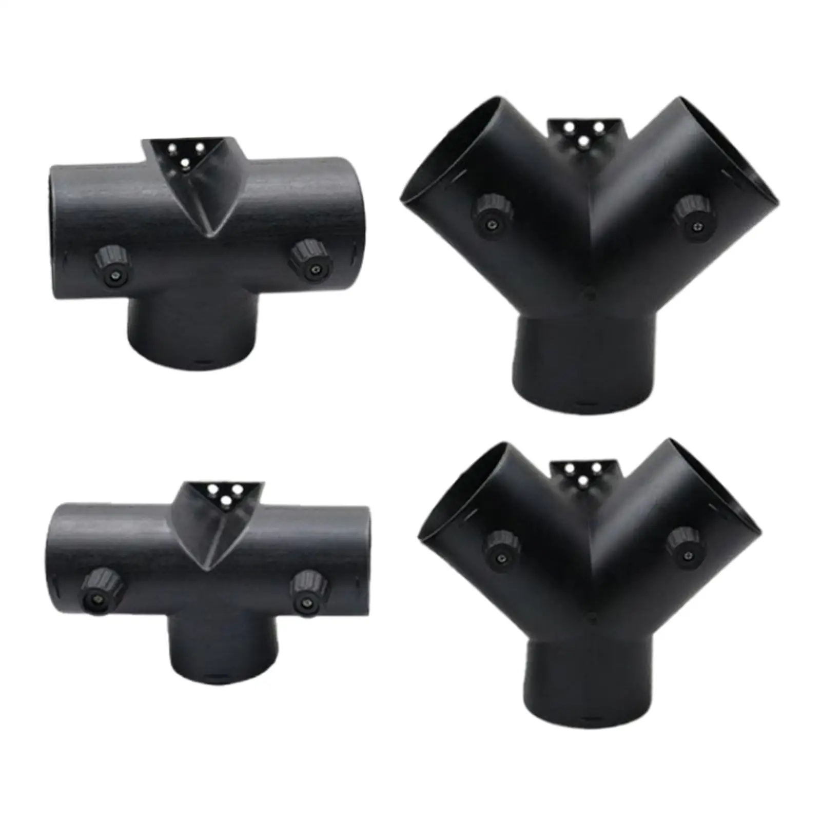 

Durable Plastic Car Heater Exhaust Connector for Adjustable Air Vent Ducting Dual Closeable Regulating Valve