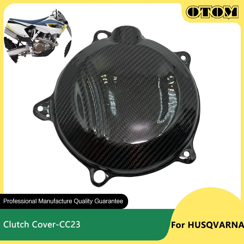 

OTOM 2014-2016 Motorcycle Engine Clutch Cover Carbon Fiber Guard Protector For HUSQVARNA FC450 FS450 FE450 FE501 Pit Dirt Bikes