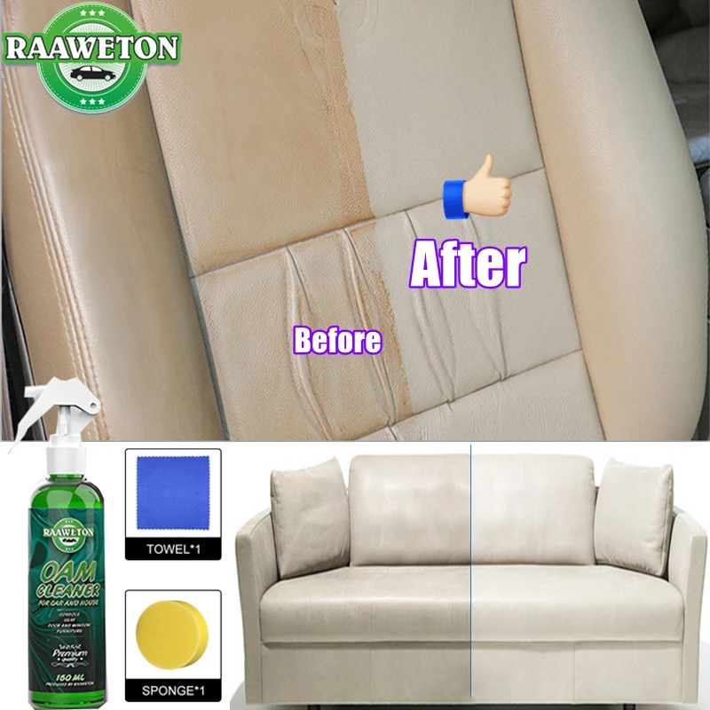 

2023 NEW 150ml Car Cleaner MultiPurpose Agent Car Tools Strong Decontamination Sofas Kitchen Shoes Leather Car Interior Cleaner