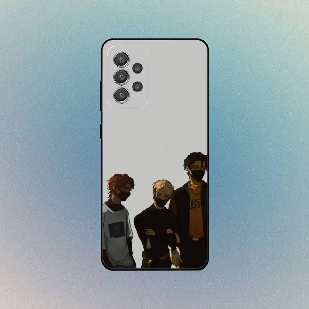 La funda de teléfono F-Foxhole Court AFTG para Samsung S25, S24, S21, S22, S23, S30, Ultra, S20 funda blanda negra