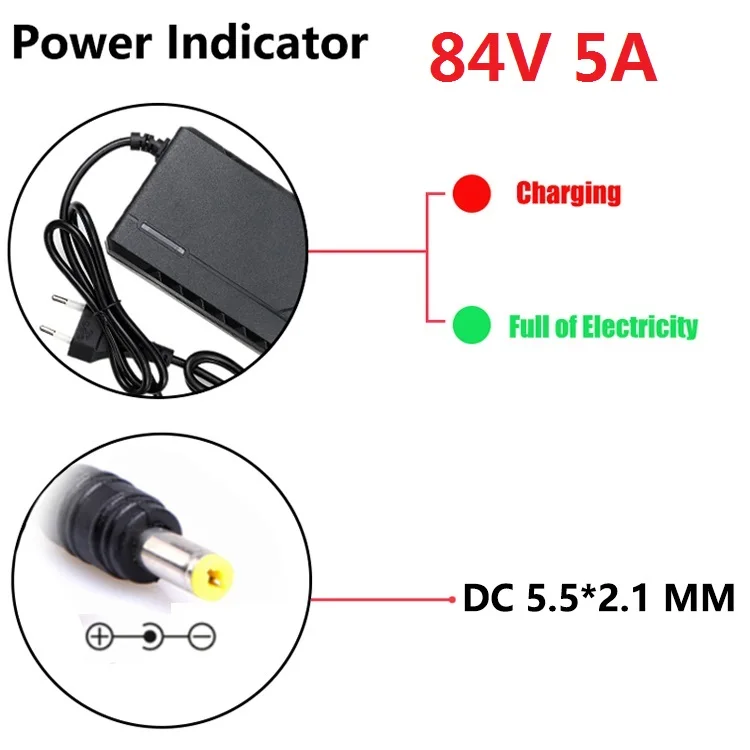 36 V/48 V/60 V/72 V 5A/2A Oplader Li-ion Batterij Elektrische Fiets Oplader 42 V/54.6 V/67.2 V/84 V 5A/2A Elektrische Scooter E-Bike Oplader